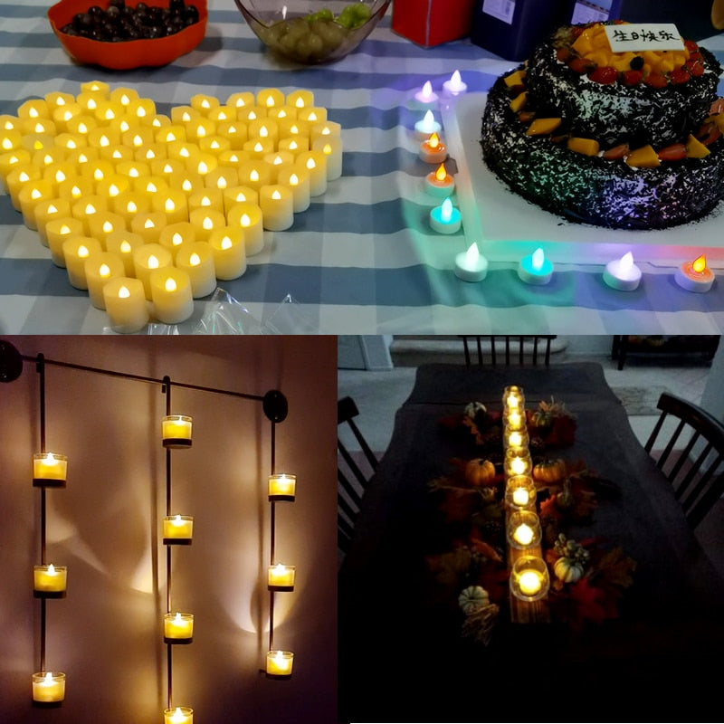 Led candles With Flickering Flame Timer Remote Control