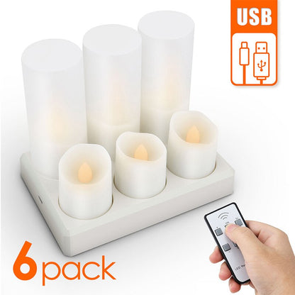 Led candles With Flickering Flame Timer Remote Control