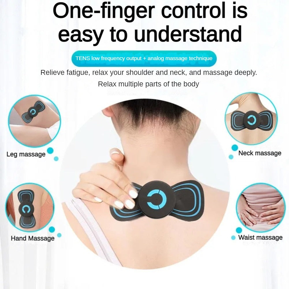 2Pc  Mini Electric Massager Pain Relief