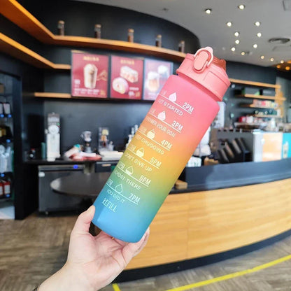 900ML Portable Water Bottle Motivational