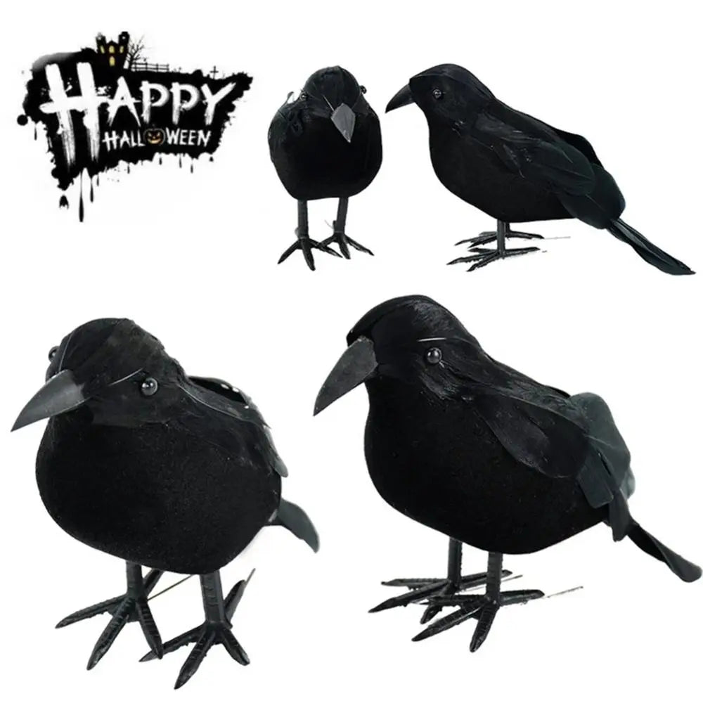 Small Simulation Fake Bird Realistic Halloween