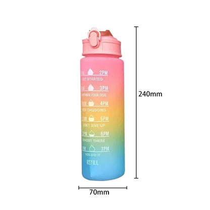 900ML Portable Water Bottle Motivational