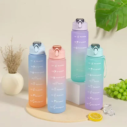 900ML Portable Water Bottle Motivational