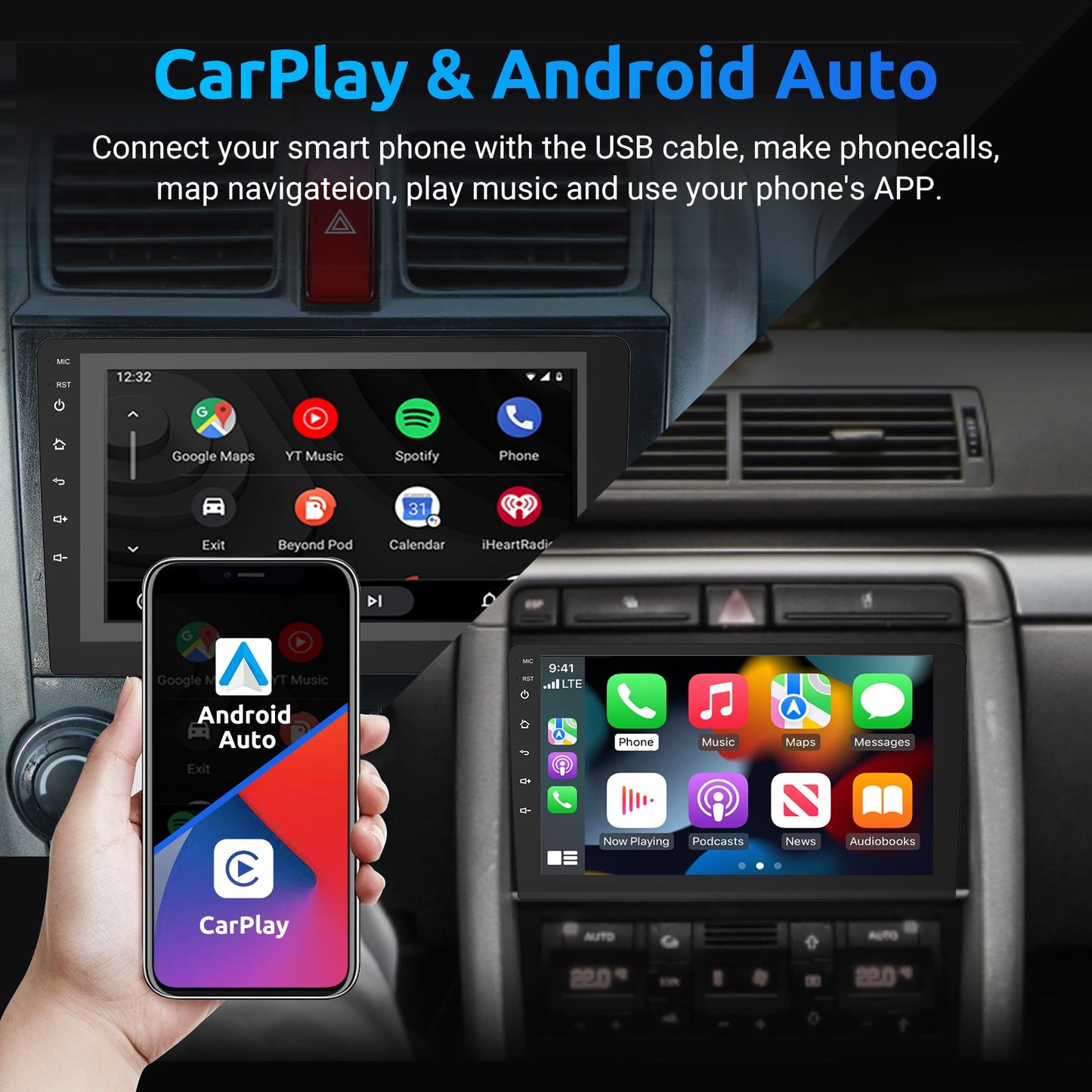 Android Car Radio Universal Multimedia Player Carplay