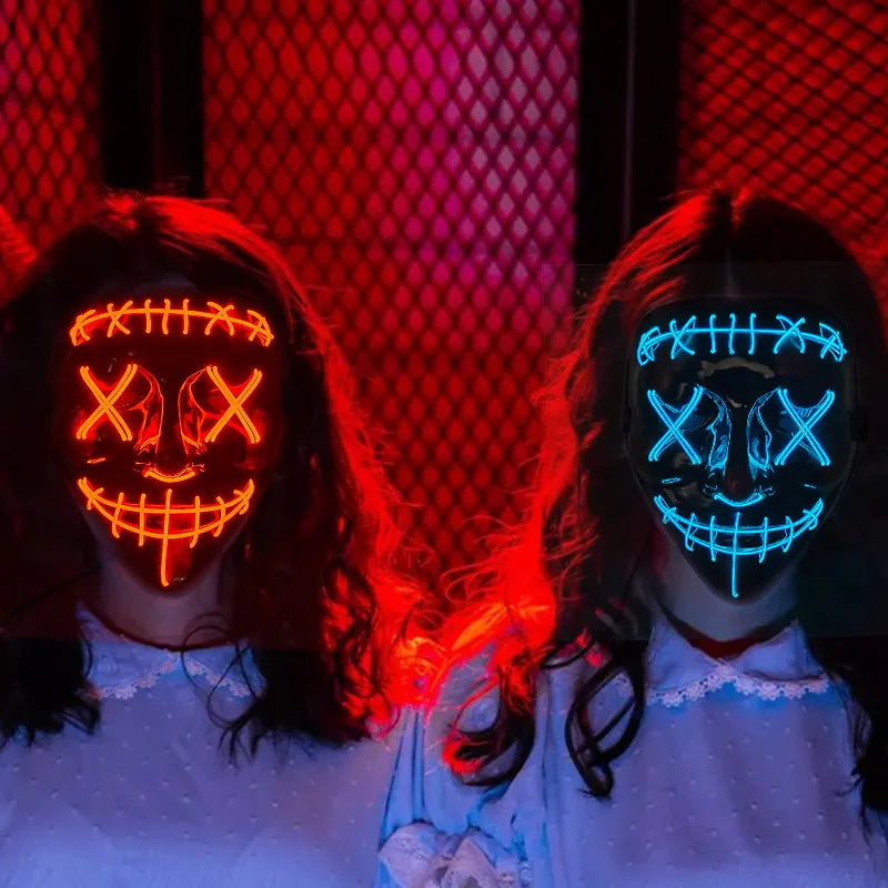 SMask® Wireless Halloween Neon Led Purge Mask