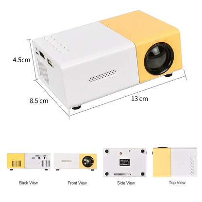 Salange Mini Projector Pro LED Supported 1080P Full HD