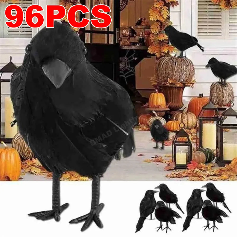 Small Simulation Fake Bird Realistic Halloween