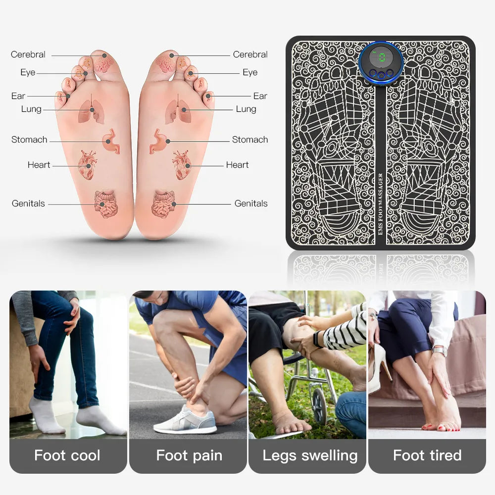 Padi® Electric Foot Massager Pad Relief Pain