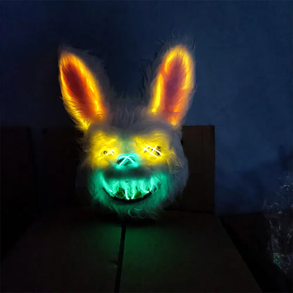 Scarbit® Scary Rabbit Mask Glowing Halloween