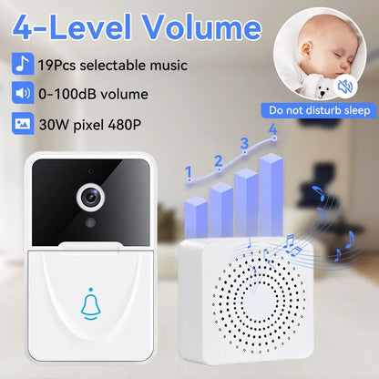 Smart Doorbell Wireless Camera Home System Security