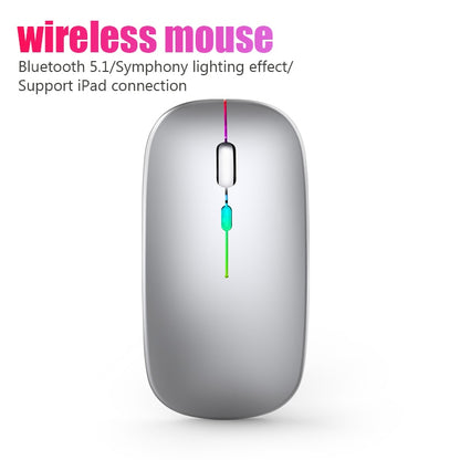 2.4G Wireless Mouse RGB Rechargeable Bluetooth