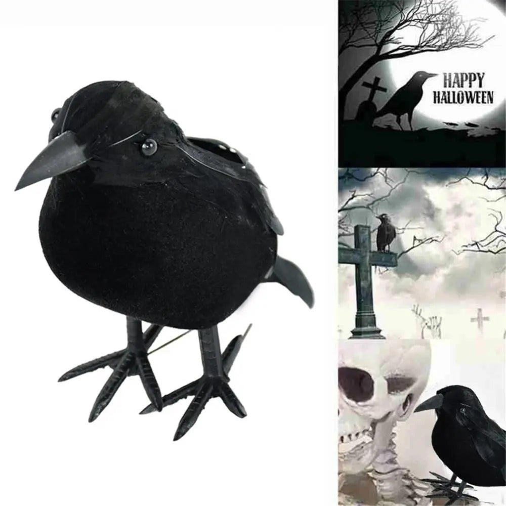 Small Simulation Fake Bird Realistic Halloween