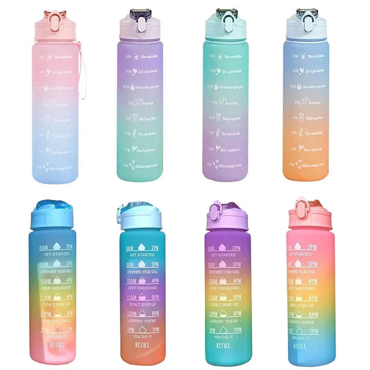 900ML Portable Water Bottle Motivational