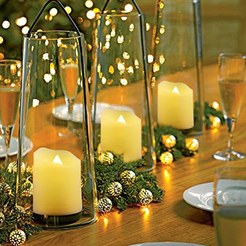 Led candles With Flickering Flame Timer Remote Control