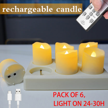 Led candles With Flickering Flame Timer Remote Control